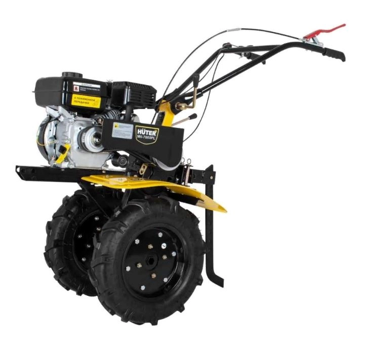 Мотоблок Huter MК-7800PL Big Foot 4х-такт. 7,8лс 3вперед/1назад 90