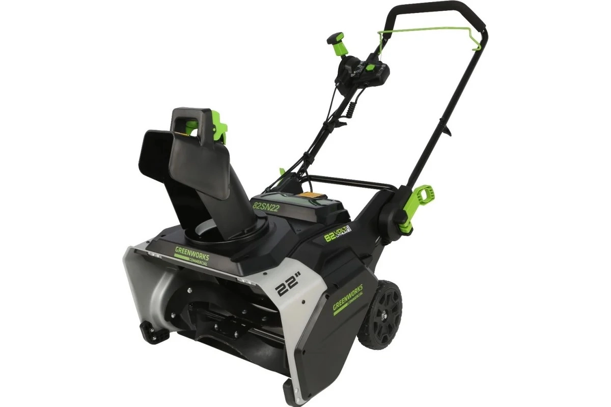 Снегоуборщик аккумуляторный бесщеточный Greenworks GD82STk5 82В 560х330мм 1аккумулятор 5Ач