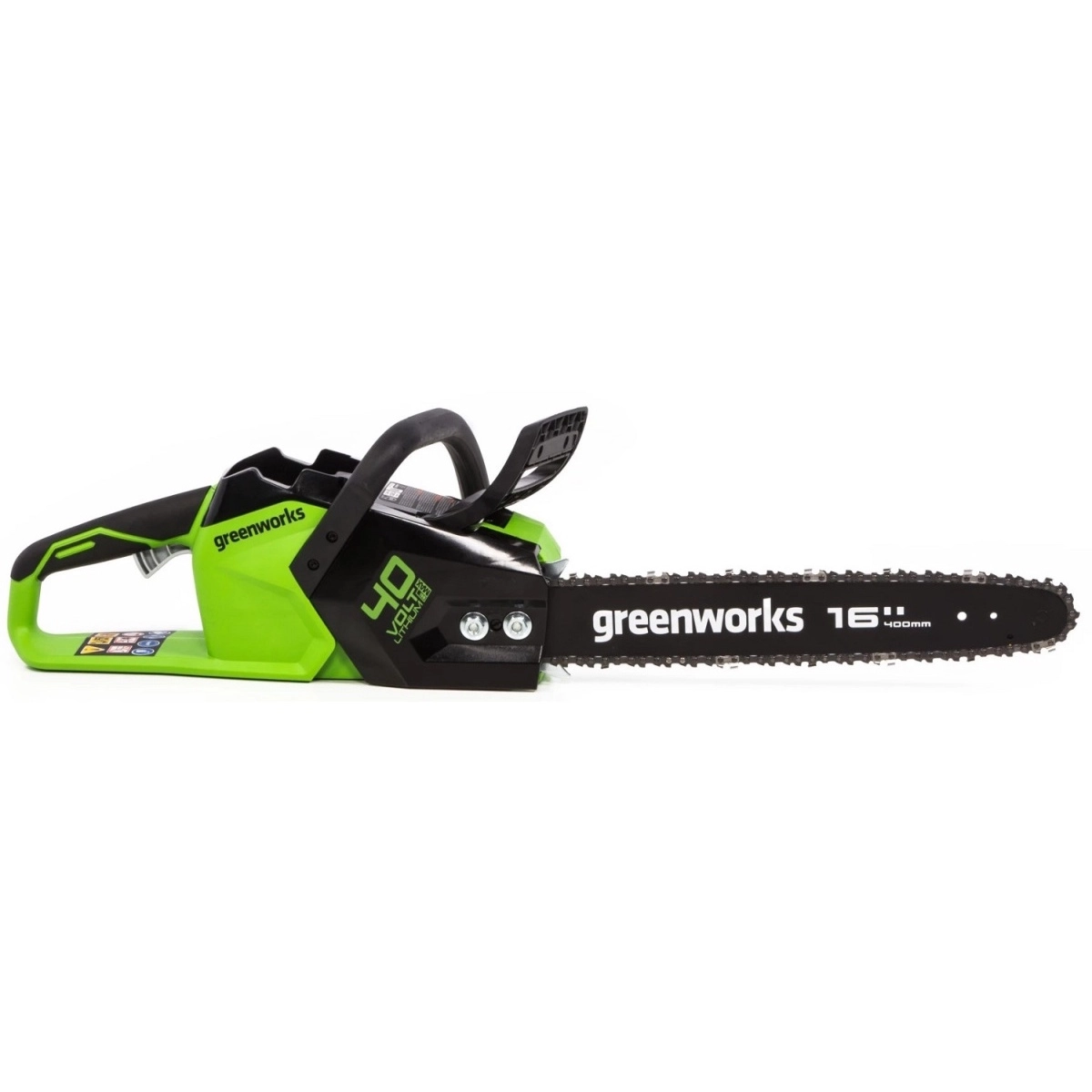 Аккумуляторная цепная пила бесщёточный GreenWorks GD40CS18k4 40В 4Ач 16-image-2