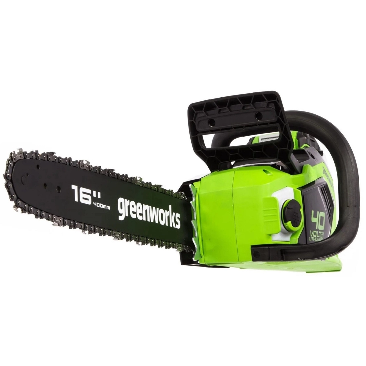 Аккумуляторная цепная пила бесщёточный GreenWorks GD40CS18k4 40В 4Ач 16-image-3