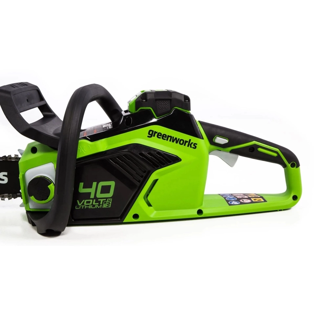 Аккумуляторная цепная пила бесщёточный GreenWorks GD40CS18k4 40В 4Ач 16-image-6