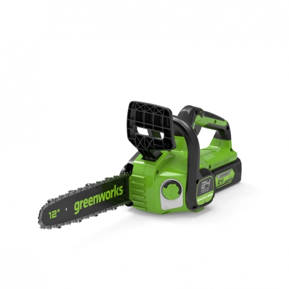 Аккумуляторная цепная пила GreenWorks GD24CS30K4 бесщёточная 24В 12-image-1