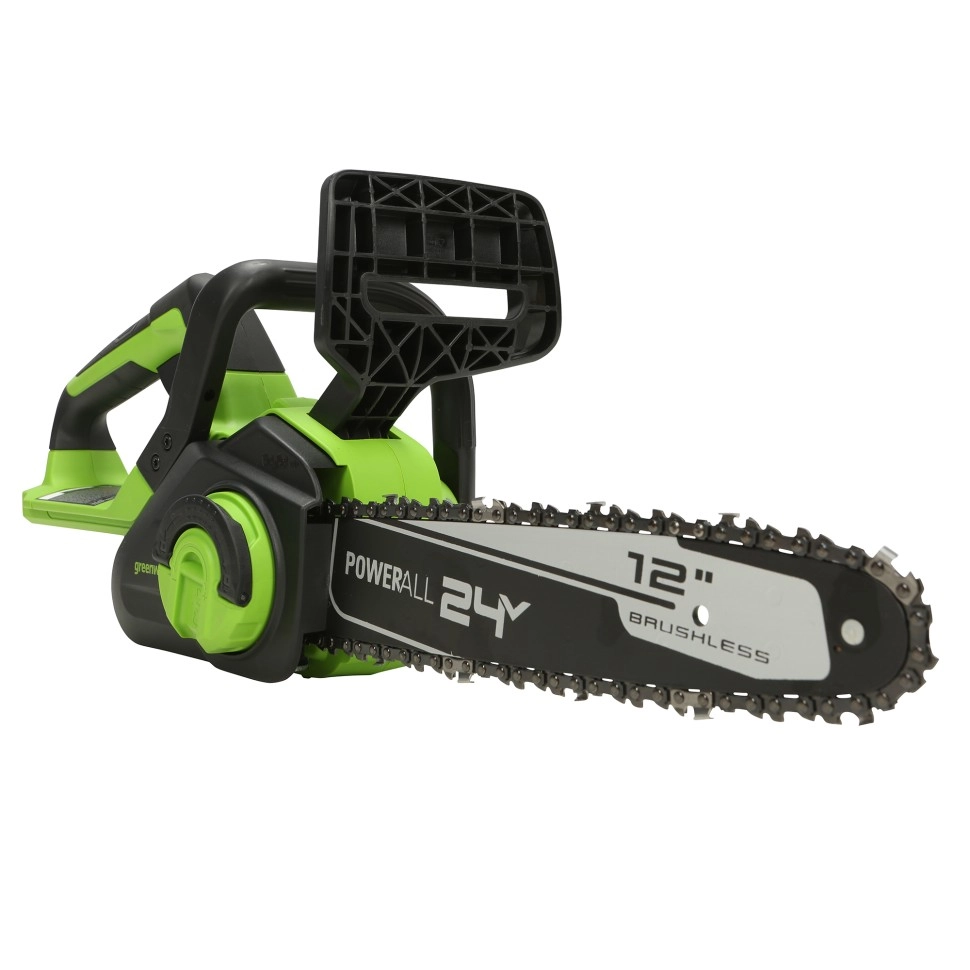 Аккумуляторная цепная пила GreenWorks GD24CS30K4 бесщёточная 24В 12-image-2