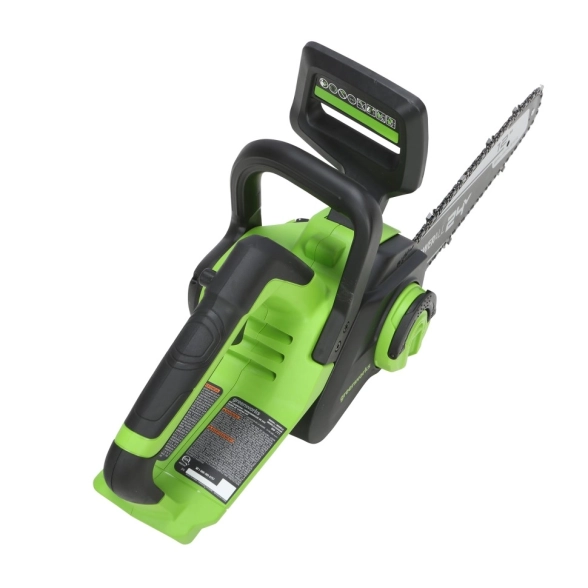 Аккумуляторная цепная пила GreenWorks GD24CS30K4 бесщёточная 24В 12-image-3
