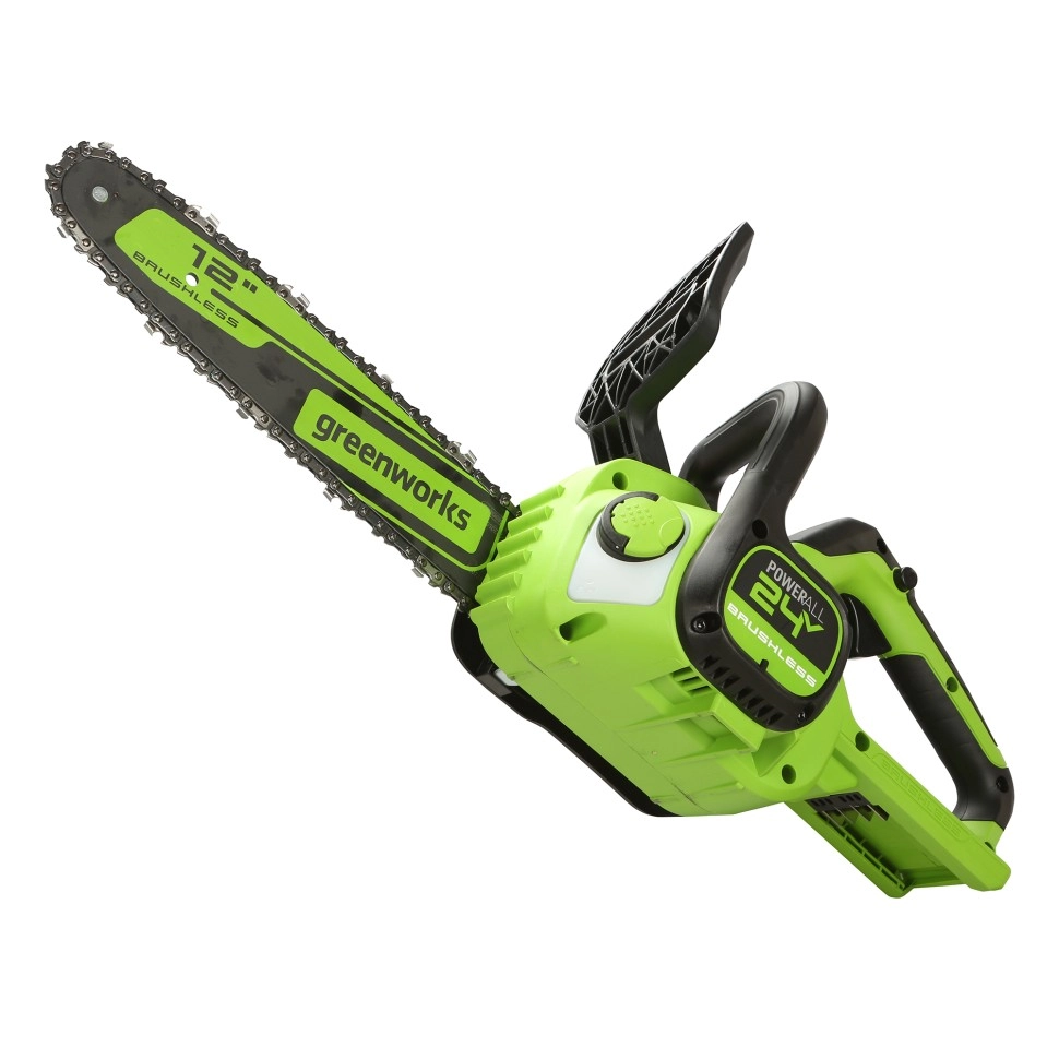 Аккумуляторная цепная пила GreenWorks GD24CS30K4 бесщёточная 24В 12-image-4