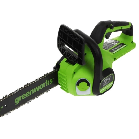 Пила цепная акк. бесщёт. GreenWorks GD24CS30 24В 12" 3/8"-1,3мм 1акк.4Ач+ЗУ