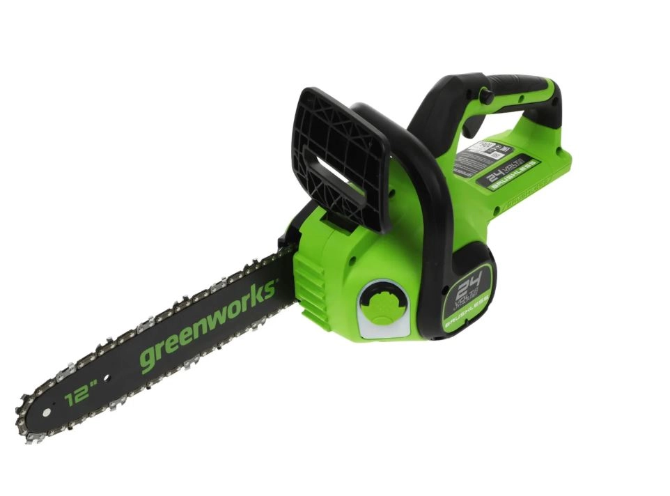 Пила цепная акк. бесщёт. GreenWorks GD24CS30 24В 12" 3/8"-1,3мм 1акк.4Ач+ЗУ