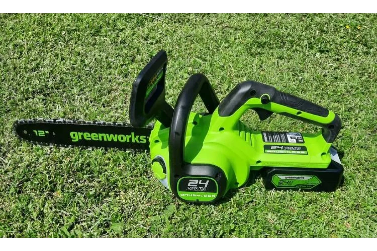 СО Пила цепная акк. бесщёт. GreenWorks GD24CS30 24В 12" 3/8"-1.3-image-0