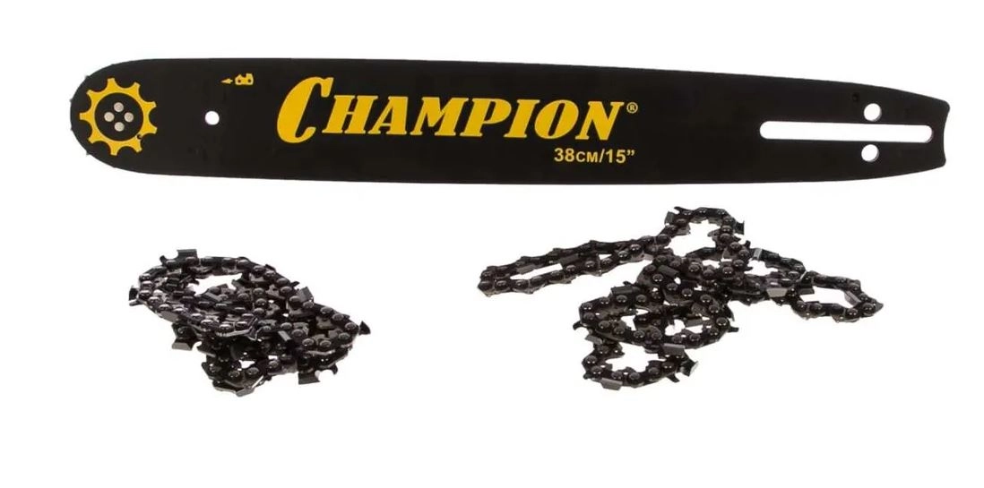 Набор шина цепной пилы Champion 15" 0,325-1,5мм 64звена+2цепи (158SLBK095