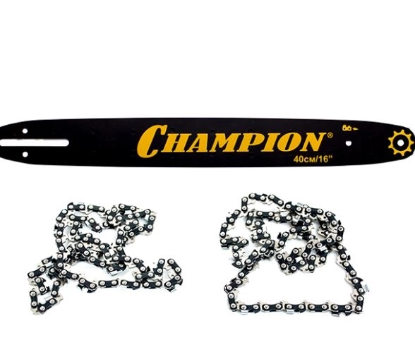 Набор шина цепной пилы Champion 14" 3/8-1,3мм 52звена+ 2 цепи (140SDEA041)