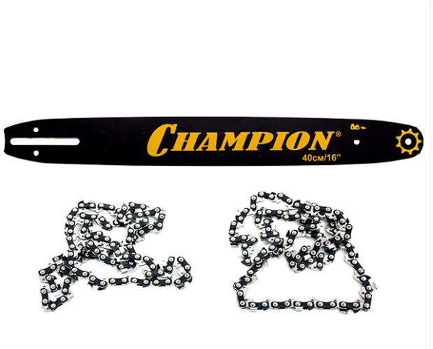 Набор шина цепной пилы Champion 14" 3/8-1,3мм 52звена+ 2 цепи (140SDEA041)