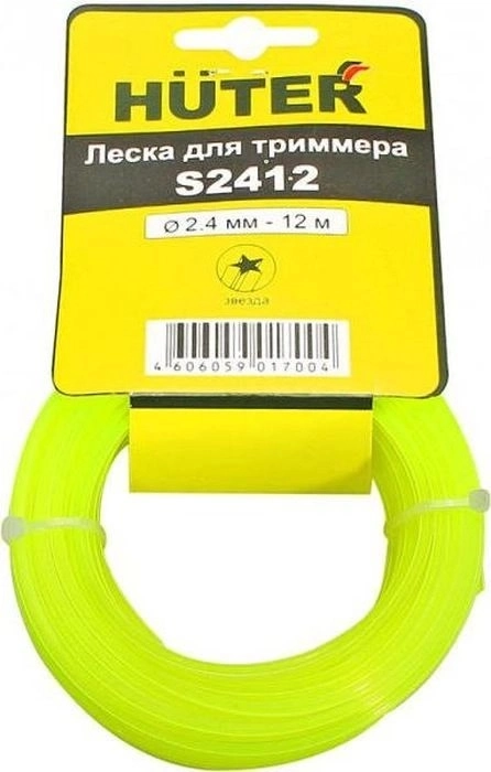 Леска Huter S2412 2,4ммх12м звезда