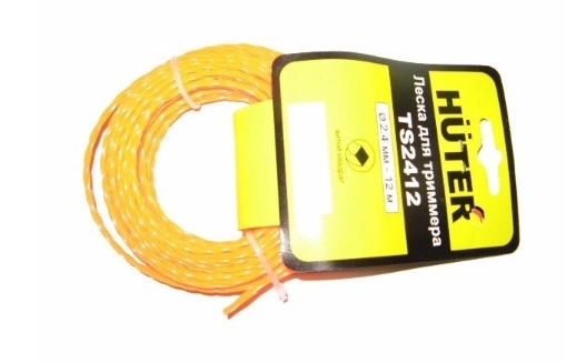 Леска Huter TS2412 2,4ммх12м витой квадрат