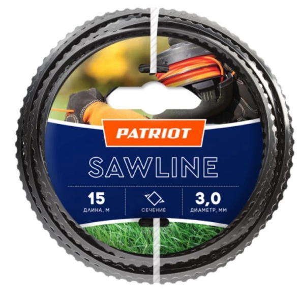 Леска Patriot Profline 3,0ммх15м скрученный квадрат