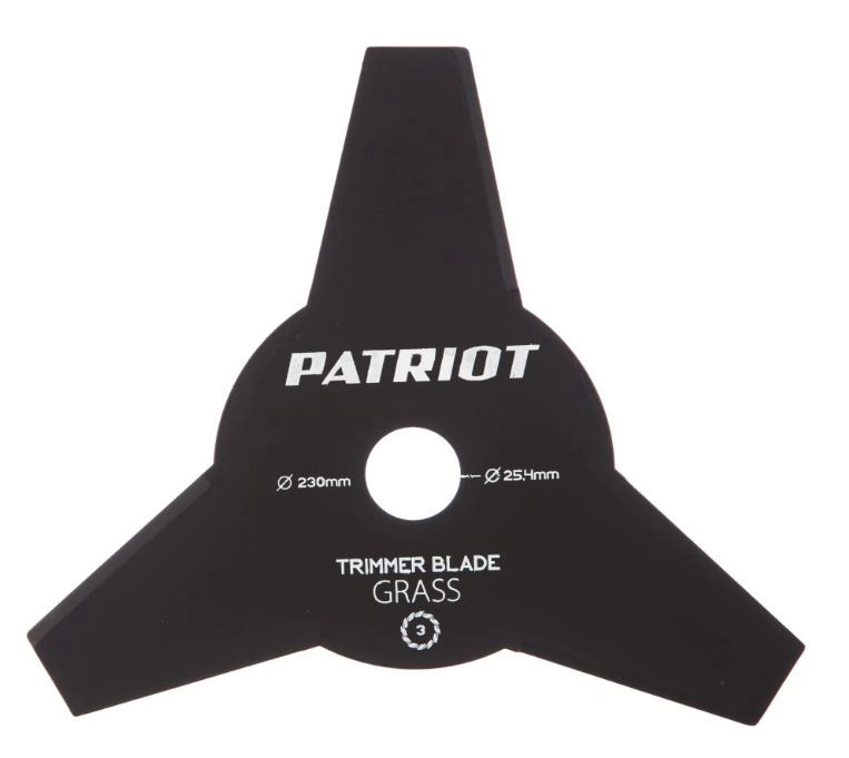 Нож для триммера Patriot TBS-3 3зуба 230/25,4мм