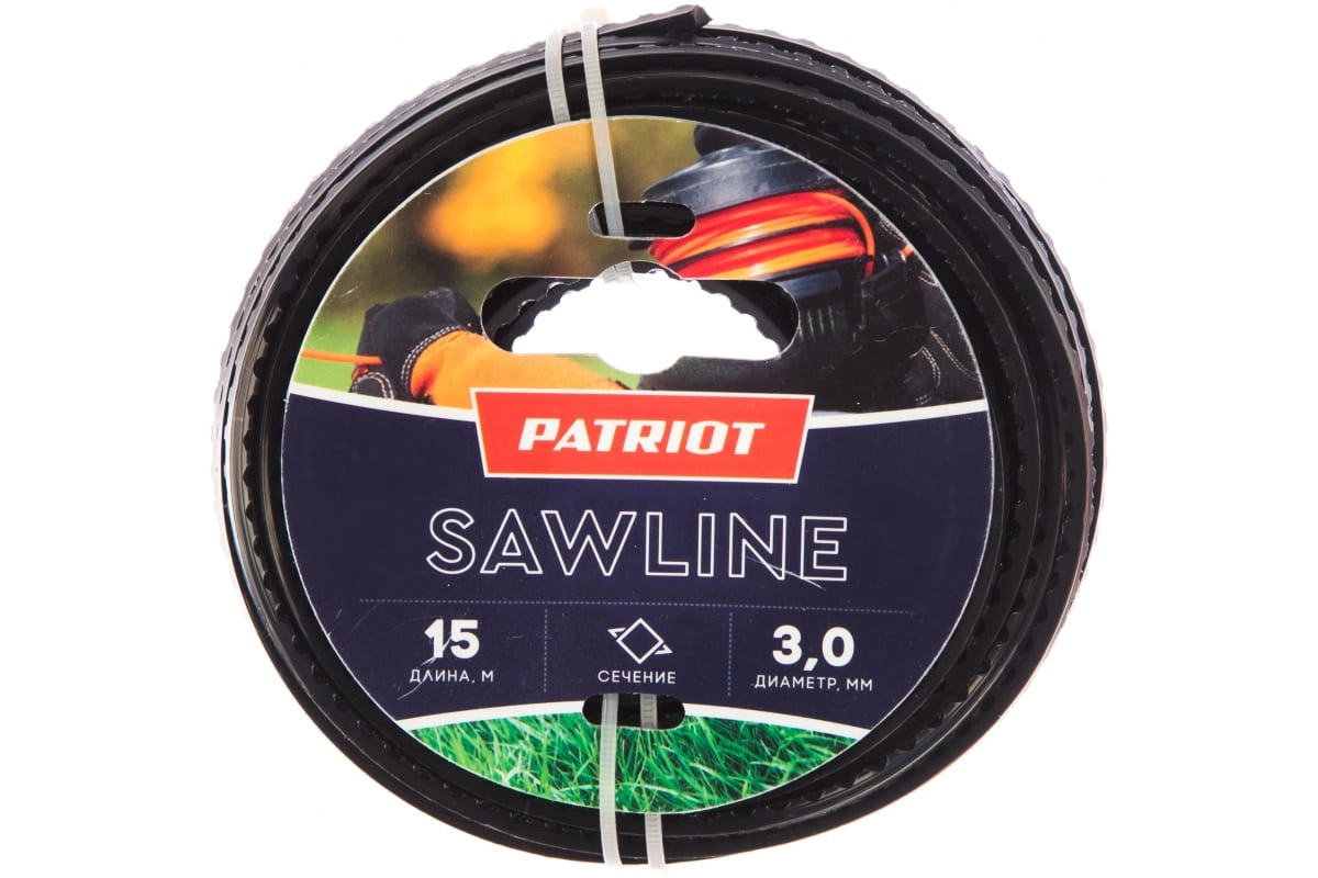 Леска Patriot Sawline 300-15-5S 3,0ммх15м квадрат