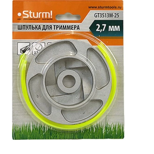 Катушка триммерная Sturm GT3513М-25 полуавтоматическая М10х1,25