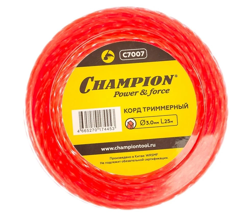 Леска Champion Twisted Square 3,0ммх25м витой квадрат
