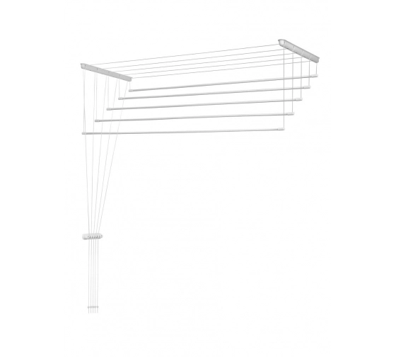 Сушилка д/белья Лиана 1.6м белая потолочная