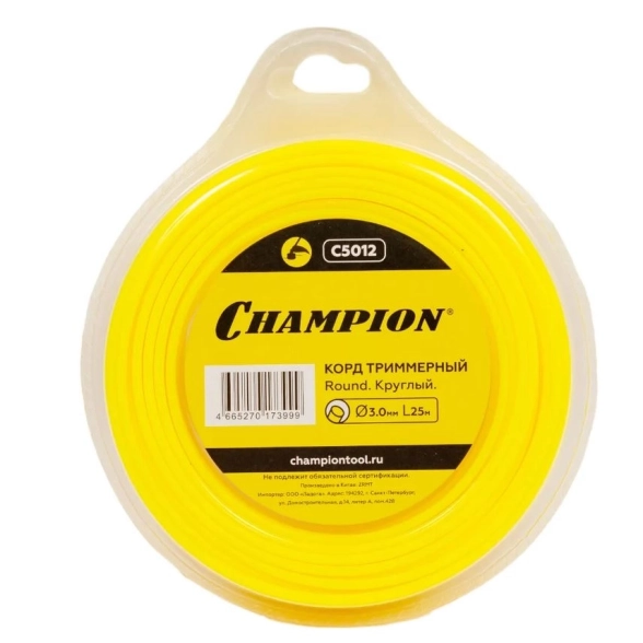 Леска Champion Round 3,0ммх25м круглый