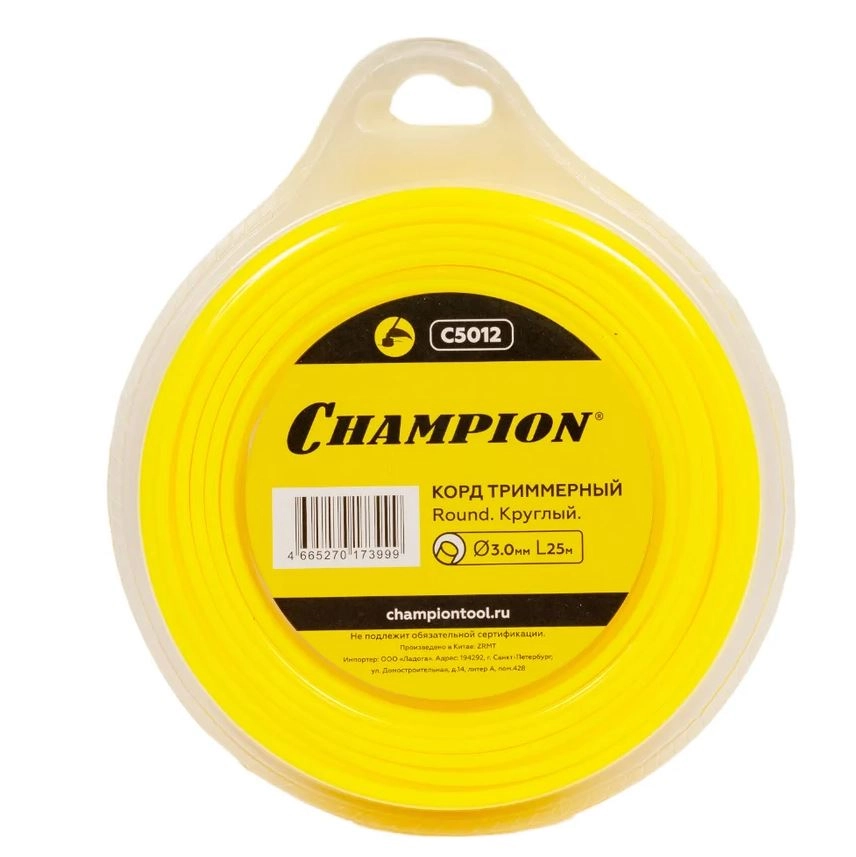 Леска Champion Round 3,0ммх25м круглый