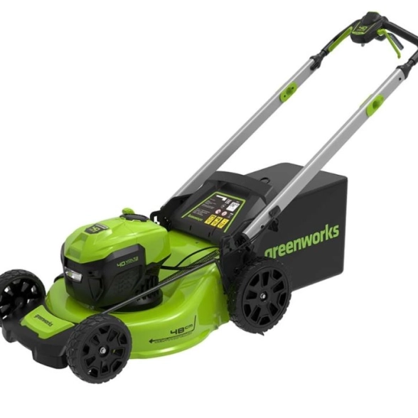 Газонокосилка аккумуляторная бесщёточная GreenWorks GD40LM48SP 40В 55л 480/80мм без аккумулятора и ЗУ
