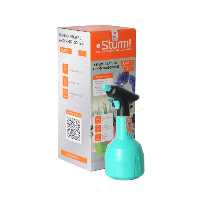 Распылитель аккумуляторный Sturm GS8201 1л 2х1,5АА-image-6