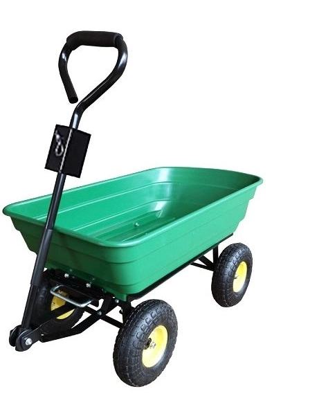 Тележка-самосвал садовая G201 зеленая