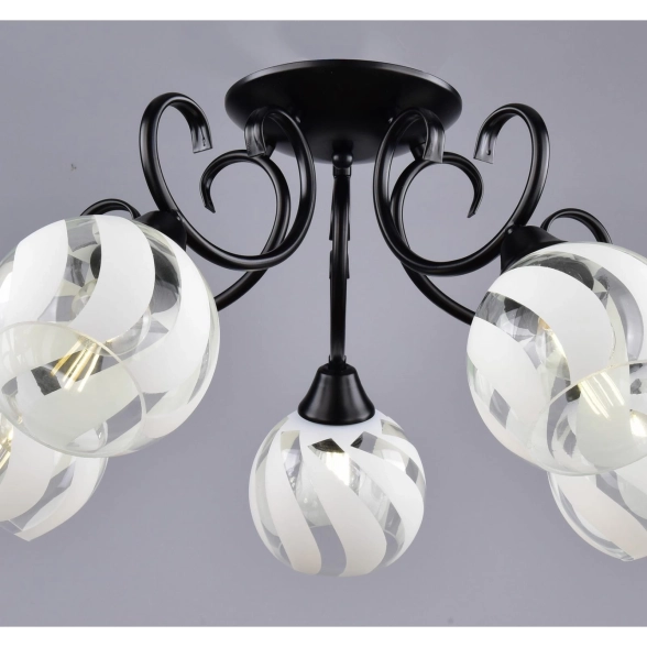 Светильник Кампанула РС21096 BK/5C 33762