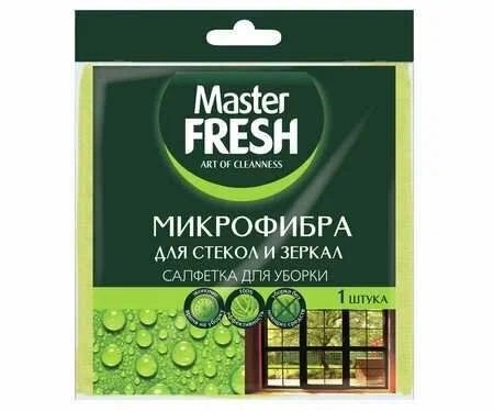 Салфетка д/стекол Master FRESH микрофибра C0006171