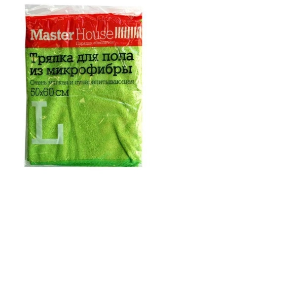 Тряпка д/пола микрофибра L 50*60 св-бирюзовый 60176