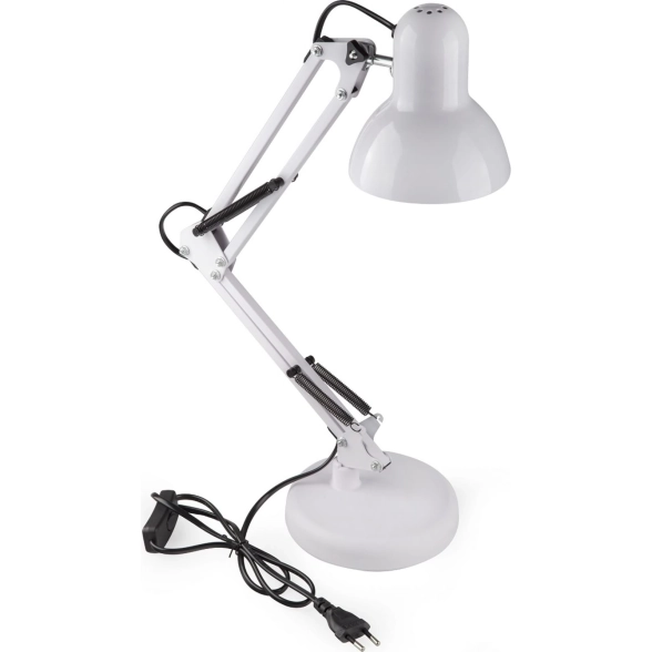 Светильник DL-3-60W-E27 осн+струбц белый Включай