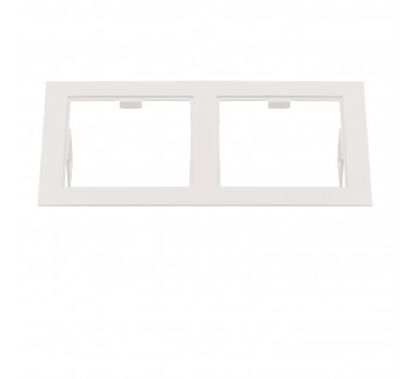 Рамка DOMINO Double QUADRO MR16 бел 214526