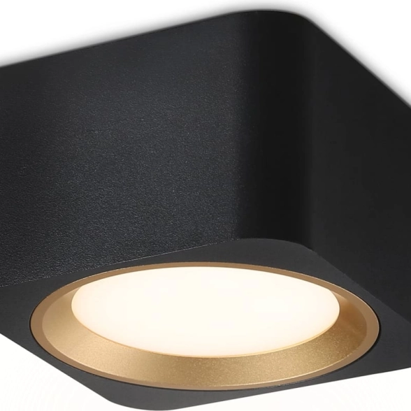 Светильник Ambrella TN70832 GX53/2 max 12W черный/золото