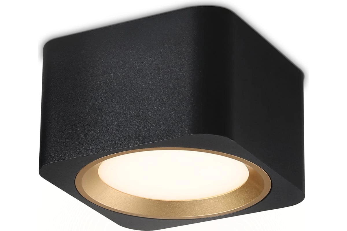 Светильник Ambrella TN70832 GX53/2 max 12W черный/золото