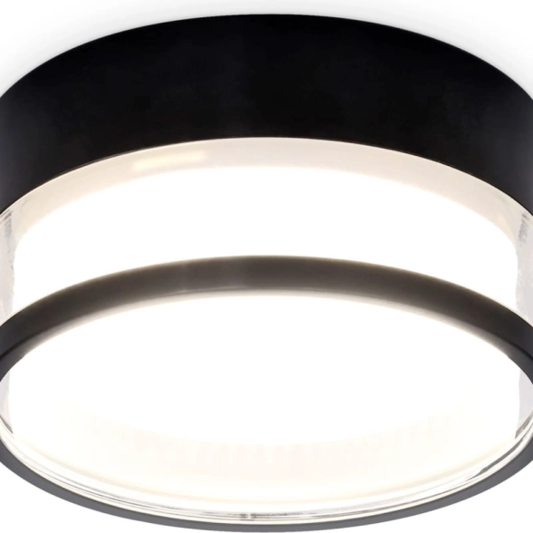 Светильник Ambrella TN5506 GX53 SBK/CL черный песок/прозрачный