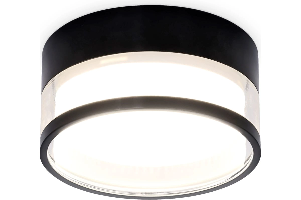 Светильник Ambrella TN5506 GX53 SBK/CL черный песок/прозрачный