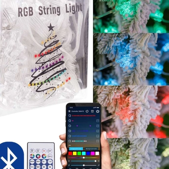 УМНАЯ СМАРТ ГИРЛЯНДА LLN-07-6 звезда 66ламп 10м