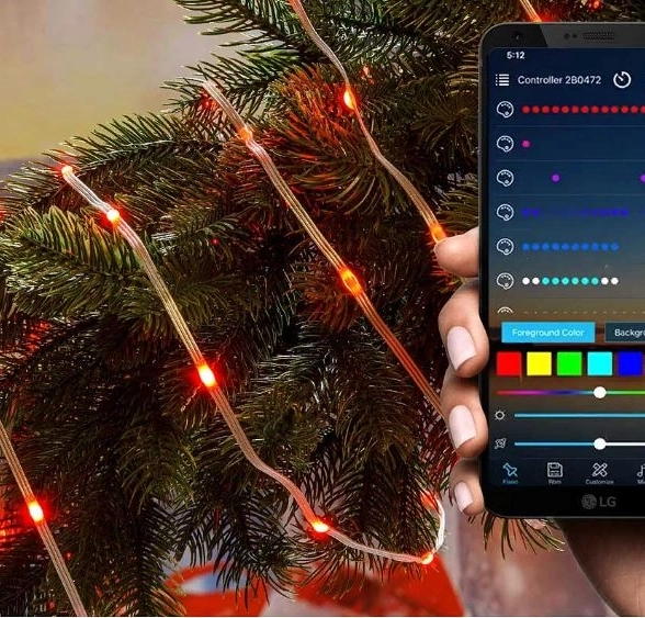 УМНАЯ СМАРТ ГИРЛЯНДА LLN-08 капля 100л 10м