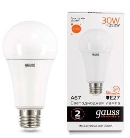 Лампа Gauss LED Elementary A67 35W E27 3000K