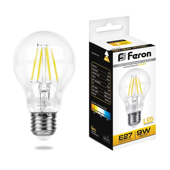 Лампа Feron LB-63 9W E27 2700K