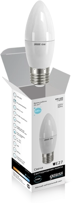 Лампа Gauss LED Elementary Candle 6W E27 4100K