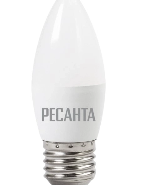 Лампа светодиод.Ресанта LL-R-C37-6W-230-3K-E14 тепл.свеча