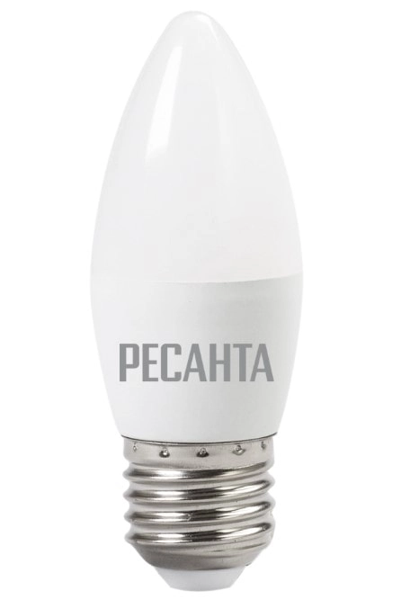 Лампа светодиод.Ресанта LL-R-C37-6W-230-3K-E14 тепл.свеча