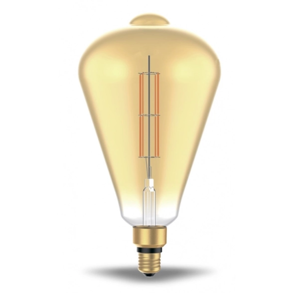 Лампа Gauss LED Filament ST164 6W E27 2700K golden streight