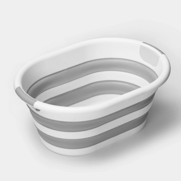 Таз складной Флекс 38л овал. смоки М2515