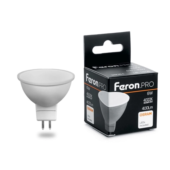 Лампа Feron OSRAM LED LB-1606 G5.3 6W MR16 4000K 230V