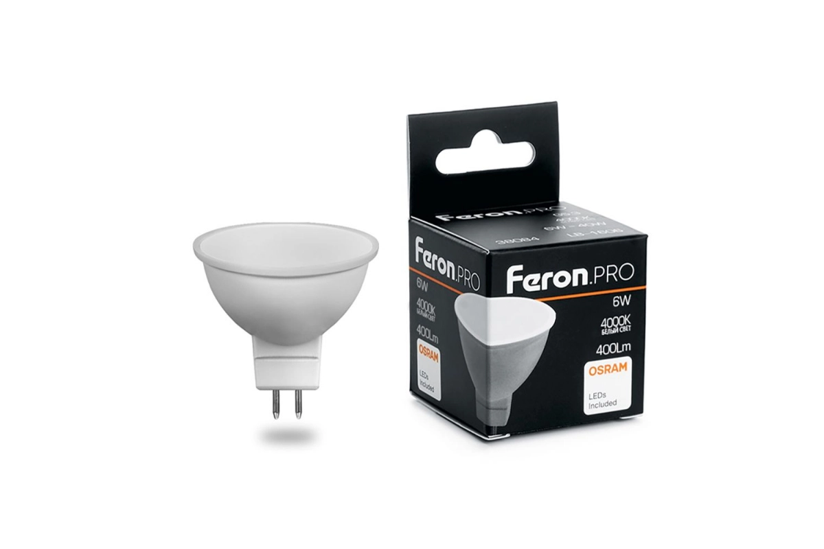 Лампа Feron OSRAM LED LB-1606 G5.3 6W MR16 4000K 230V