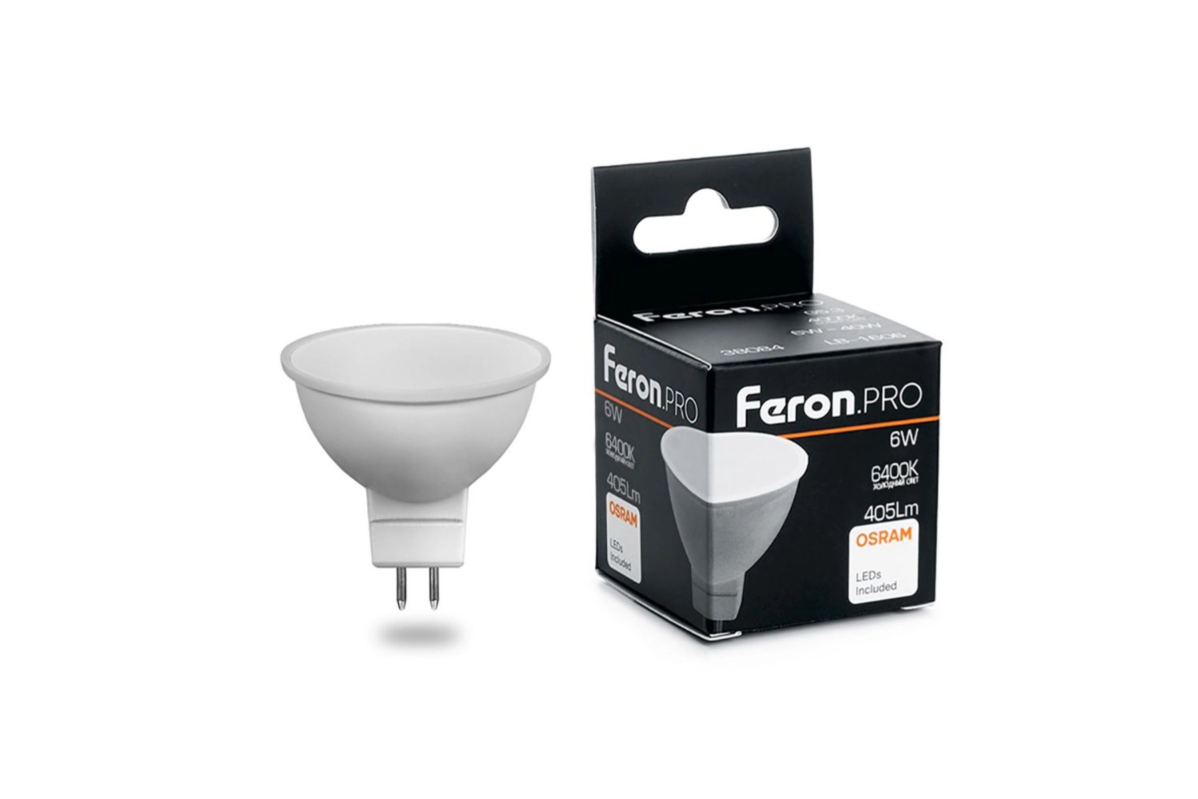 Лампа Feron OSRAM LED LB-1606 G5.3 6W MR16 6400K 230V