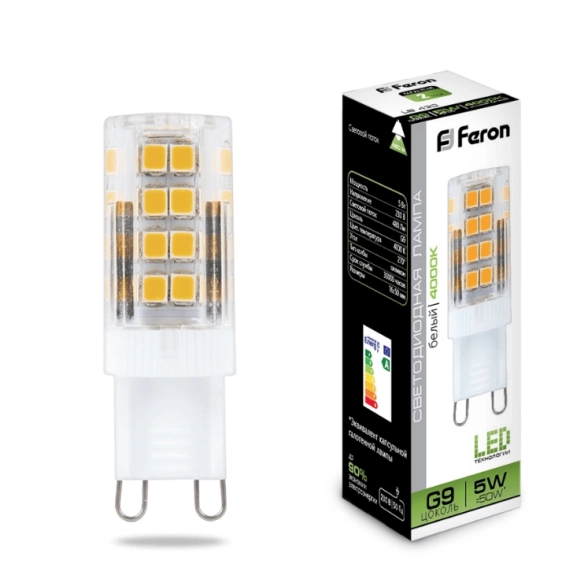 Лампа Feron LB-432 5W G9 4000K-image-1